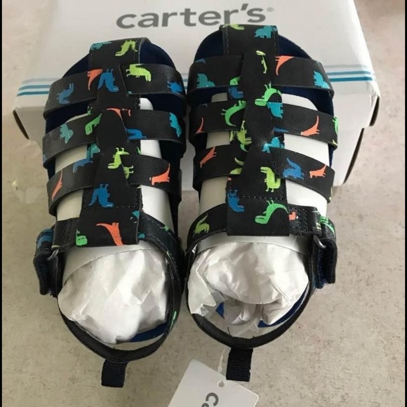 New without box carters dinosaur sandals toddler - Picture 2 of 4